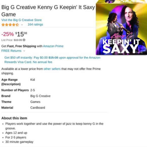 Kenny G Keepin' It Saxy Game - Picture 10 of 10